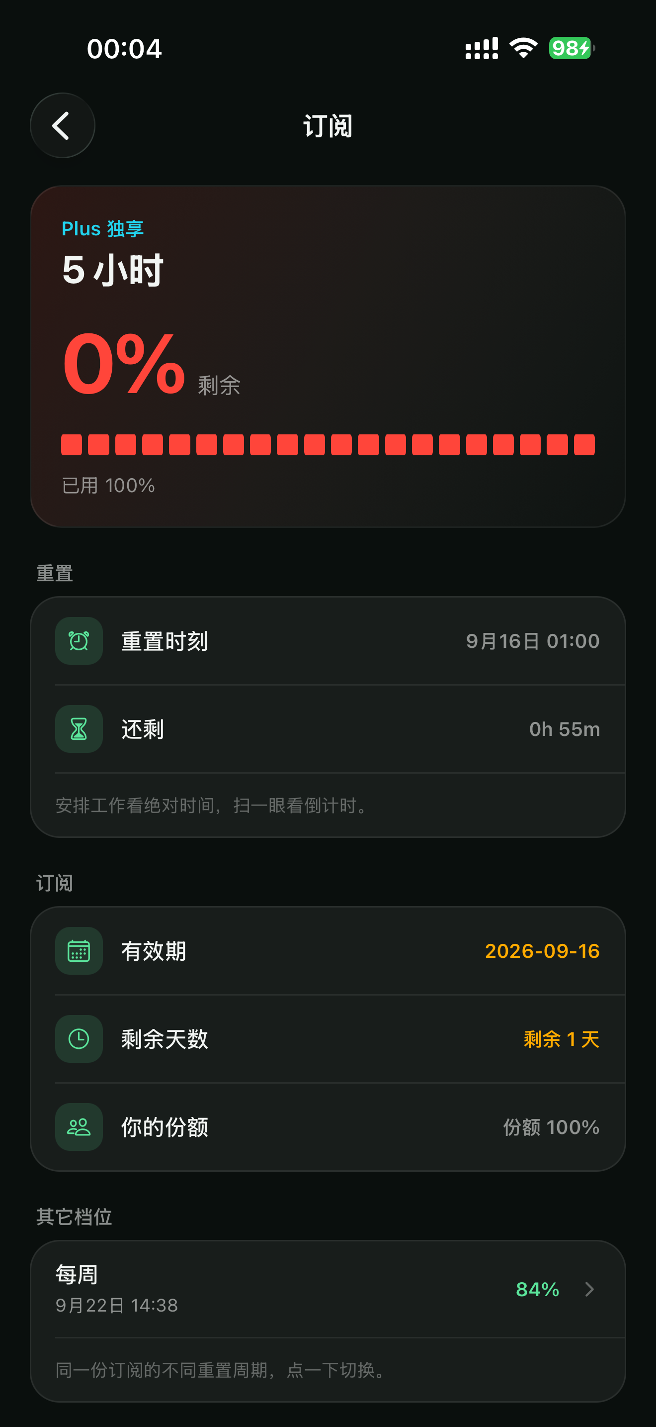 额度详情